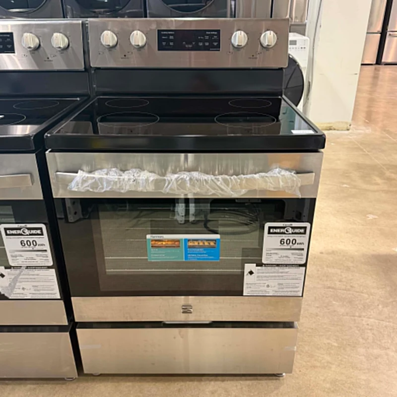 Kenmore 30'' 5. pi cu Cuisinière - convection - friture à air - autonettoyant - inox - KKFTR4- boîte ouverte
