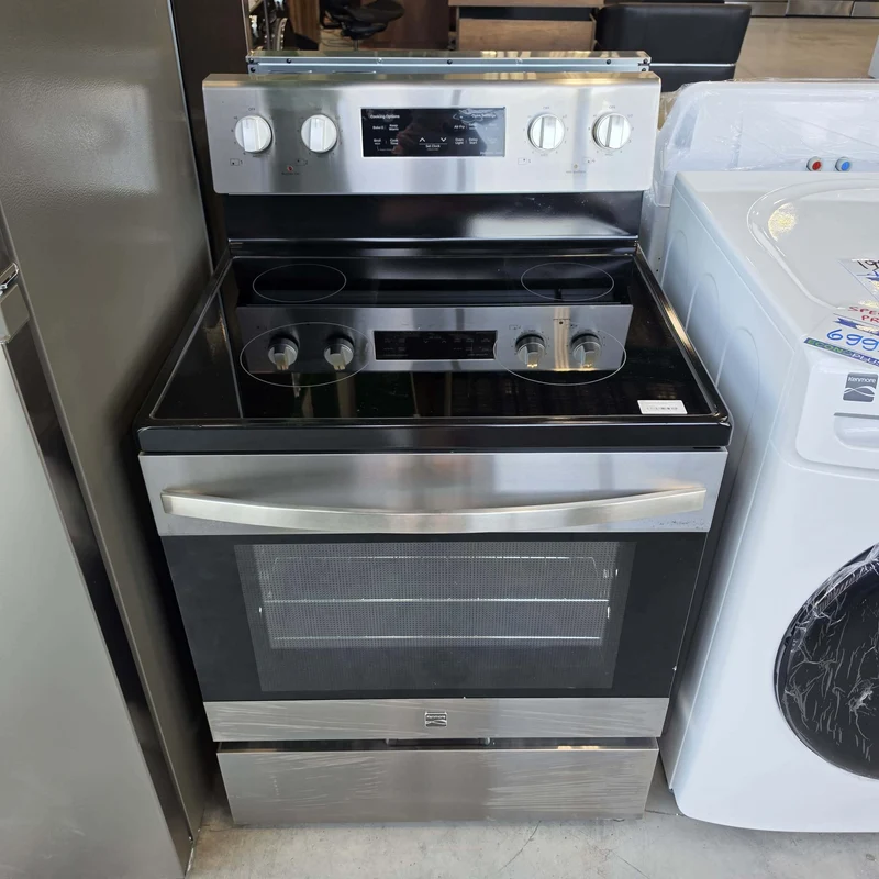 Kenmore 30'' 5. pi cu Cuisinière - convection - friture à air - autonettoyant - inox - KKFTR4- boîte ouverte