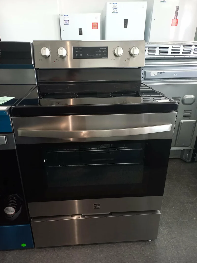 Kenmore 30'' 5. pi cu Cuisinière - convection - friture à air - autonettoyant - inox - KKFTR4- boîte ouverte