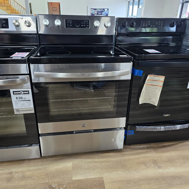 Kenmore 30'' 5. pi cu Cuisinière - convection - friture à air - autonettoyant - inox - KKFTR4- boîte ouverte