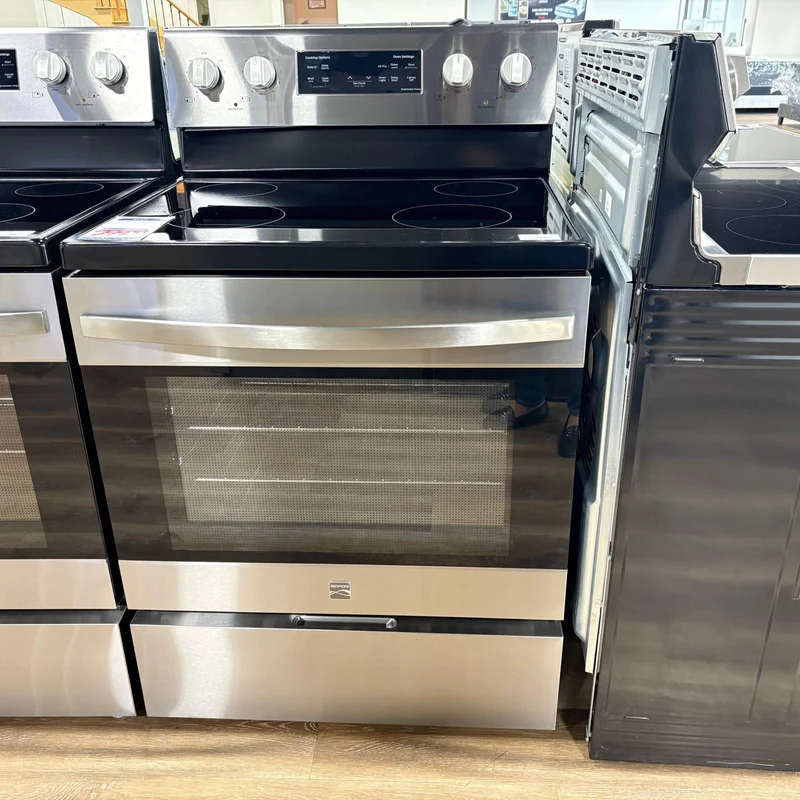 Kenmore 30'' 5. pi cu Cuisinière - convection - friture à air - autonettoyant - inox - KKFTR4- boîte ouverte