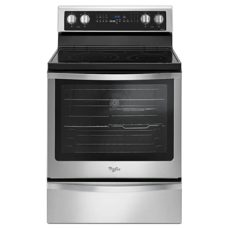 Whirlpool 30'' 5.3 pi cu Cuisinière électrique AirFry - Convection - Autonettoyant - inox - YWFE745H0FS - Boîte Ouverte