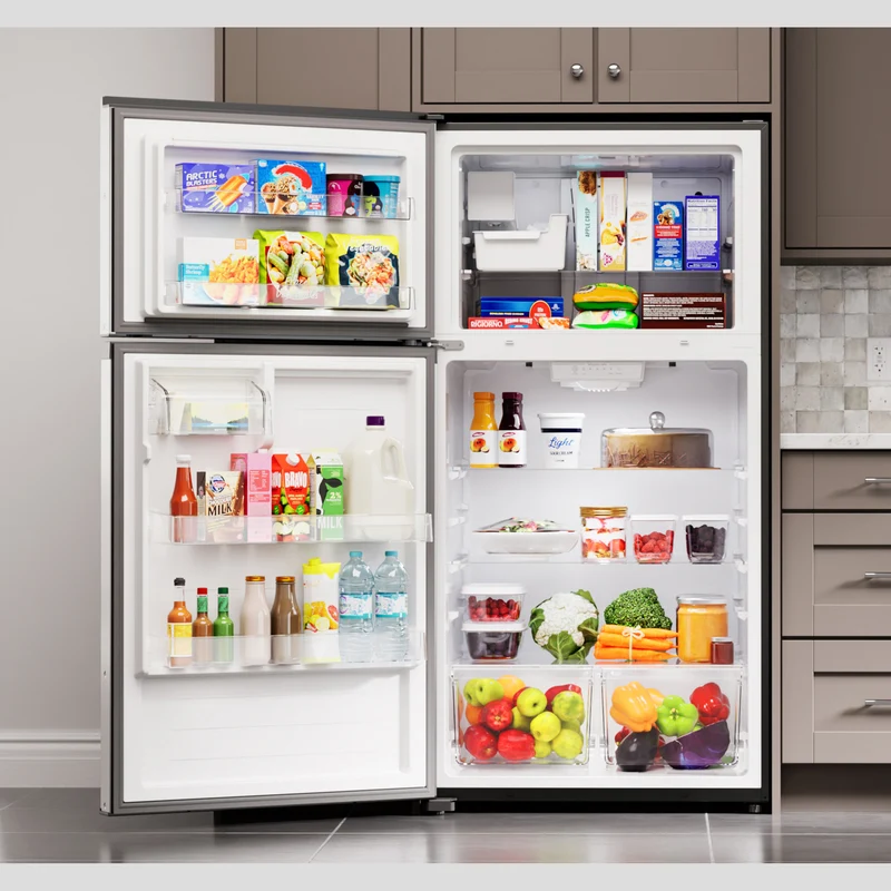 Kenmore 30” 18.2 pi cu Réfrigérateur à congélateur supérieur – Inox anti‑empreintes – 62315 – NEUF
