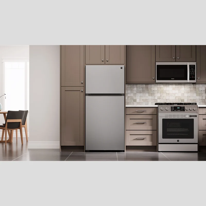 Kenmore 30” 18.2 pi cu Réfrigérateur à congélateur supérieur – Inox anti‑empreintes – 62315 – NEUF