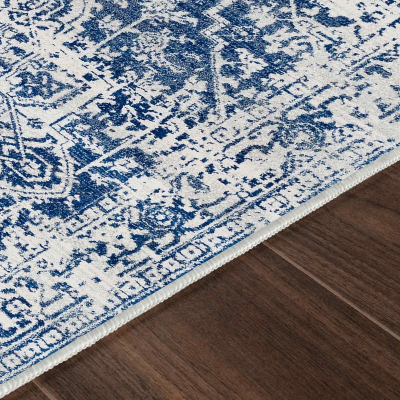 Tapis Vintage Oriental Bleu/Blanc Syracusa