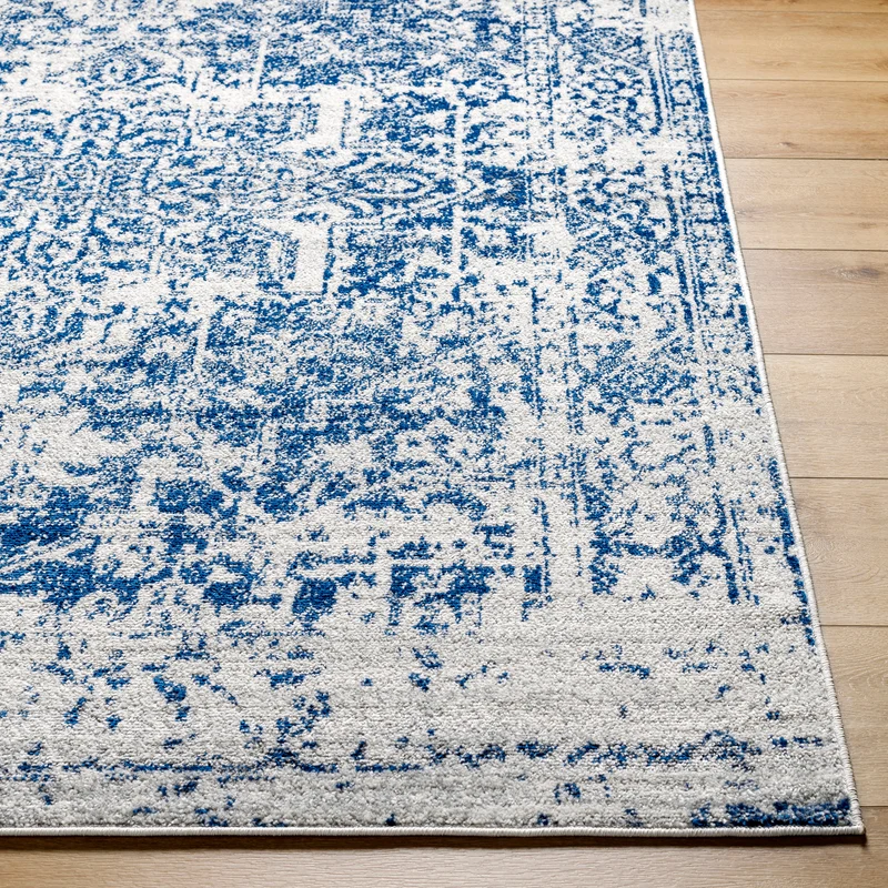 Tapis Vintage Oriental Bleu/Blanc Syracusa