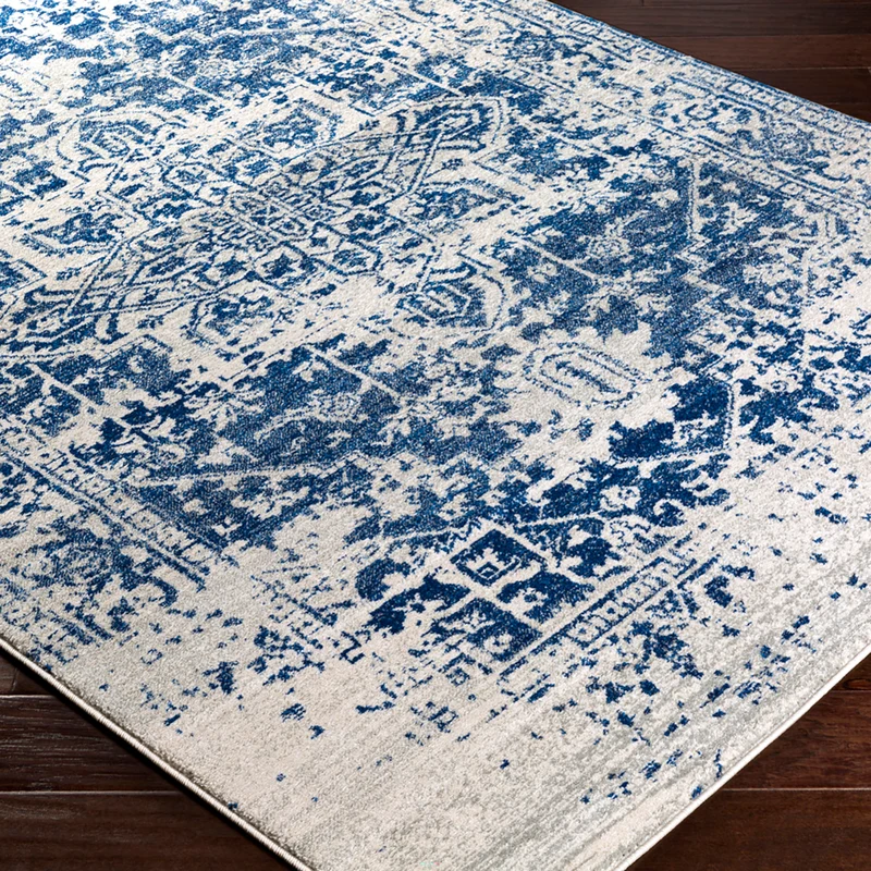 Tapis Vintage Oriental Bleu/Blanc Syracusa