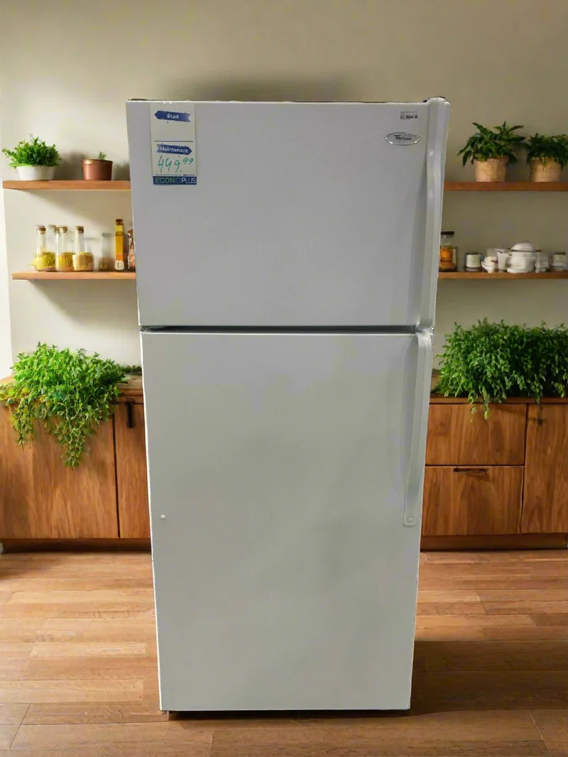 Whirlpool 30'' Réfrigérateur Congélateur supérieur - Blanc - reconditionné