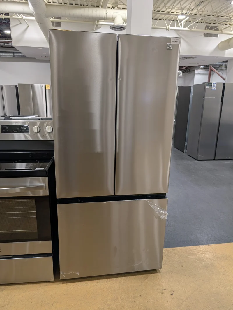 Kenmore 33'' 18 pi cu Réfrigérateur portes francaises - inox -KKFDR32 - boîte ouverte