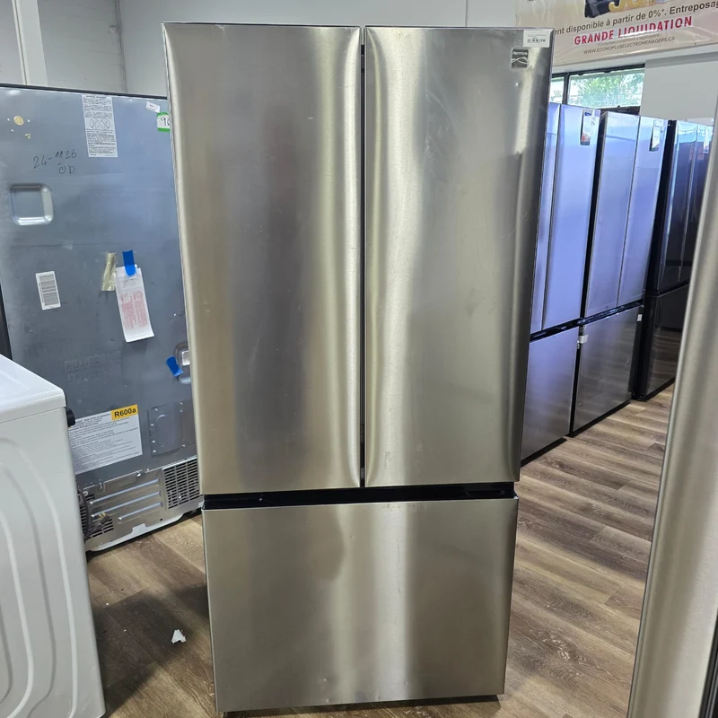 Kenmore 33'' 18 pi cu Réfrigérateur portes francaises - inox -KKFDR32 - boîte ouverte