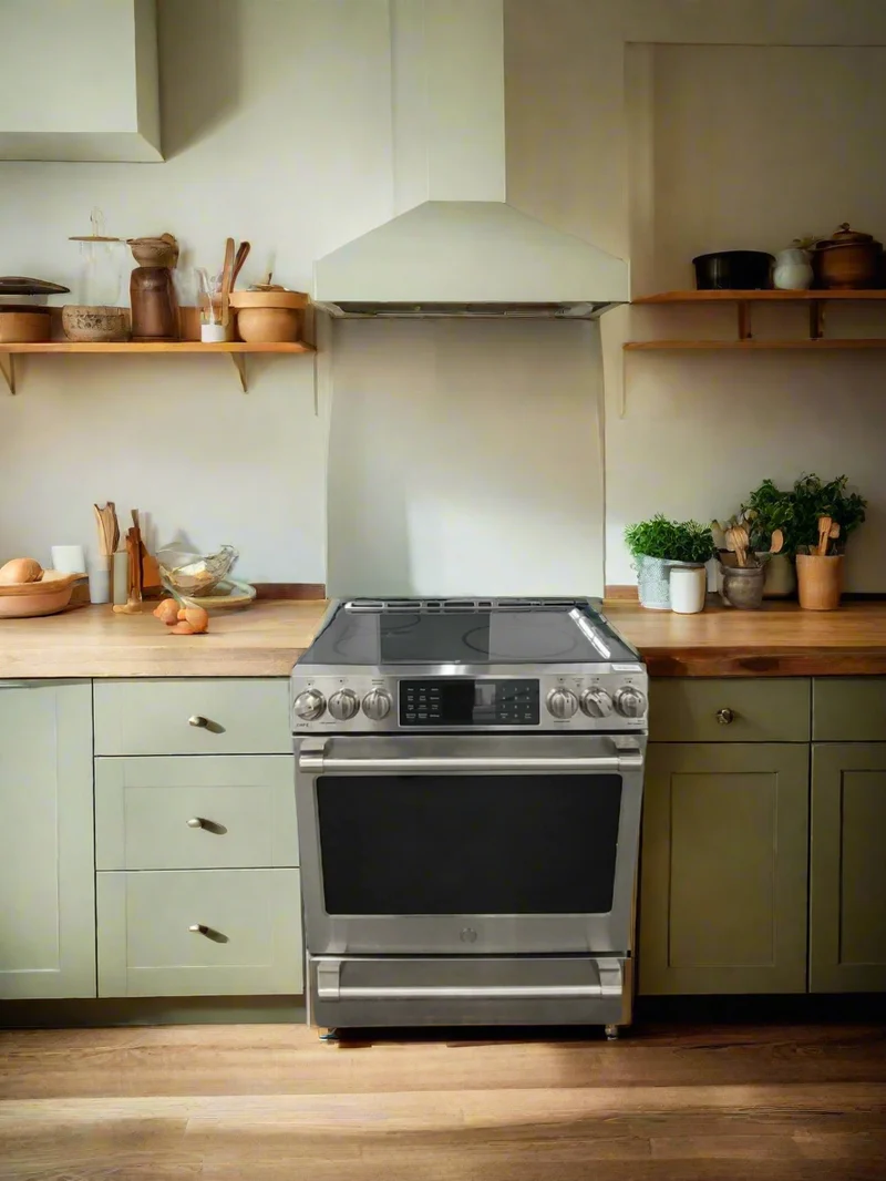 30'' Cuisinière électrique - vitrocéramique - inox- reconditionné- induction