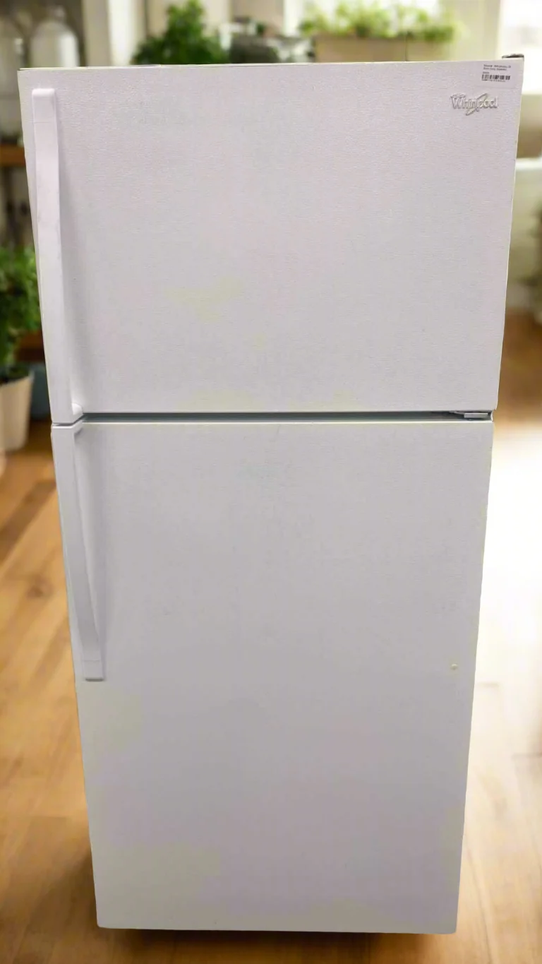 Whirlpool réfrigérateur 28po congélateur supérieur blanc reconditionné