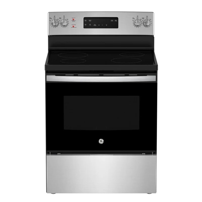 GE 30” 5 pi cu Cuisinière électrique – Inox – JCB630SVSS – NEUF
