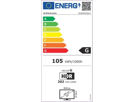 Téléviseur OLED 65 pouces Reconditionné LG OLED65CS