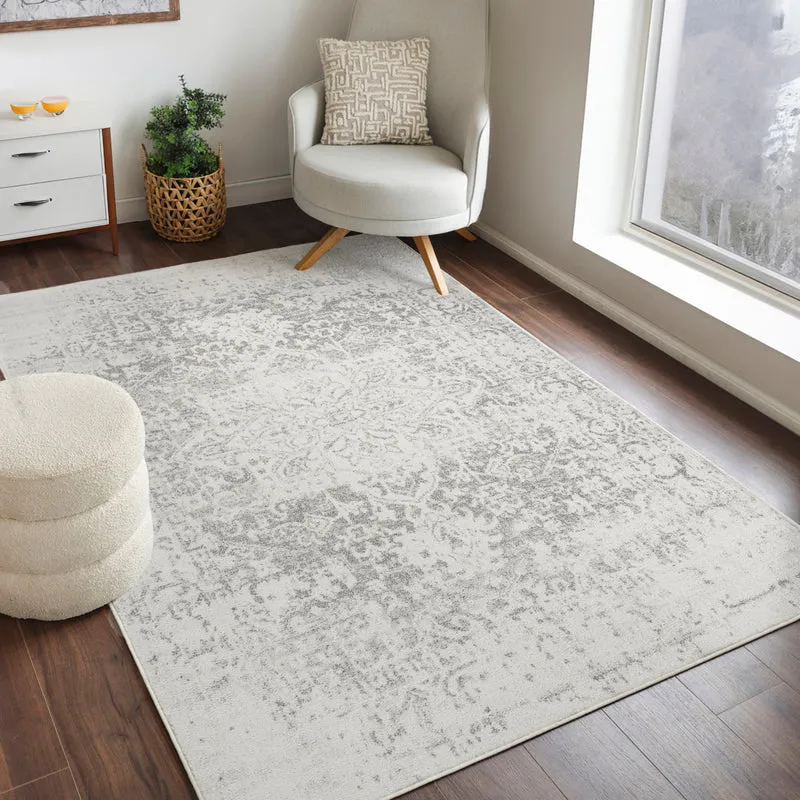 Tapis Vintage Oriental Gris/Blanc Syracusa