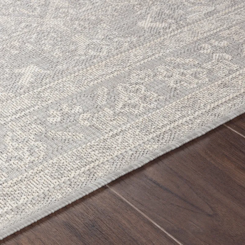 BALLARAT Tapis d'Extérieur/Intérieur Gris/Ivoire 160x213