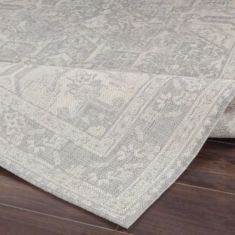 BALLARAT Tapis d'Extérieur/Intérieur Gris/Ivoire 160x213