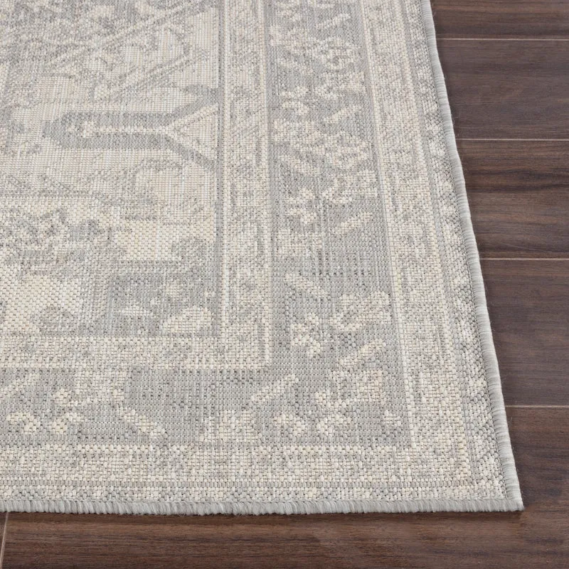 BALLARAT Tapis d'Extérieur/Intérieur Gris/Ivoire 160x213