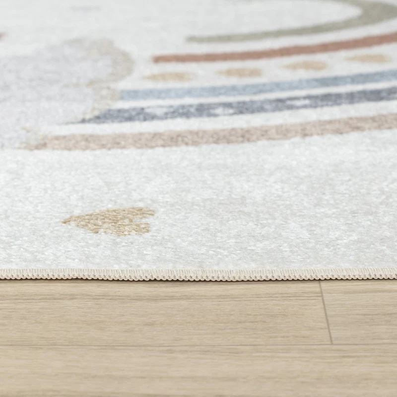 Tapis Enfant Lavable en Machine Arc-en-Ciel Multicolore/Orange Arcadia