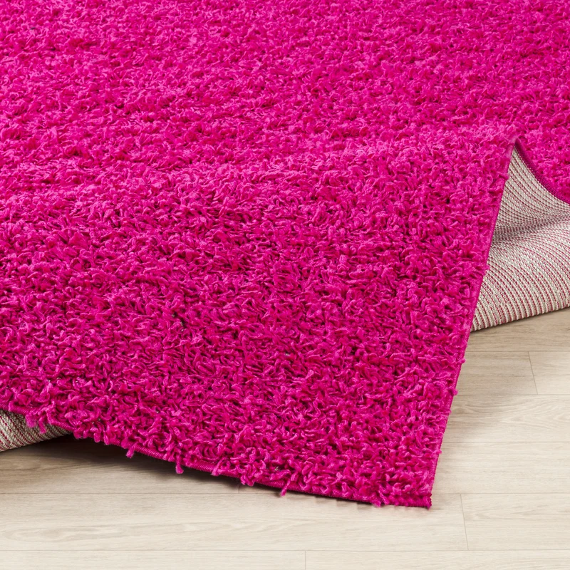 Tapis de Couloir Shaggy Moderne Fuschia Boracay
