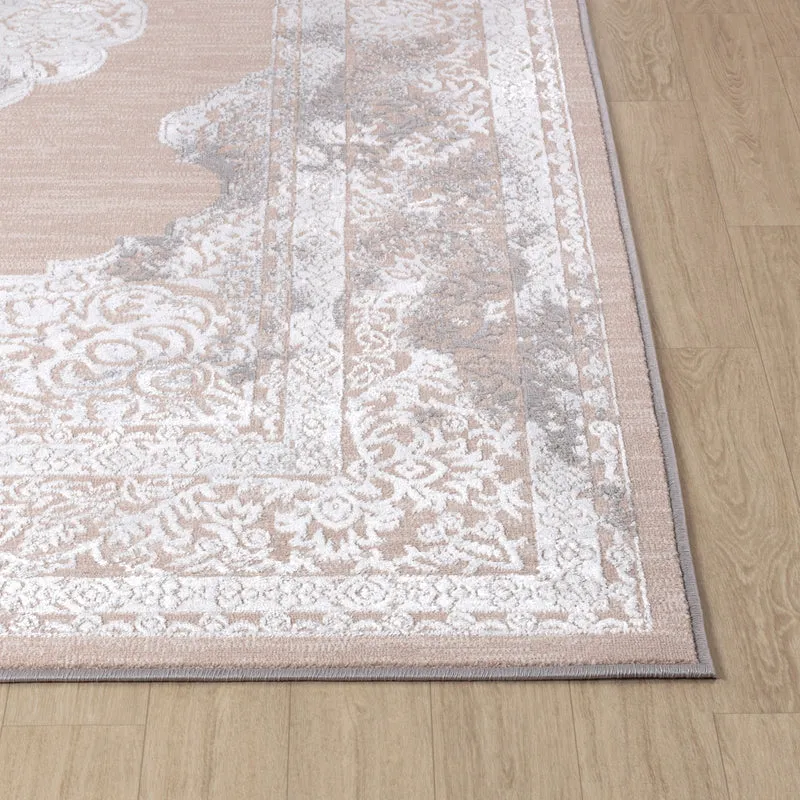 Tapis Vintage Oriental Beige/Gris Carmel