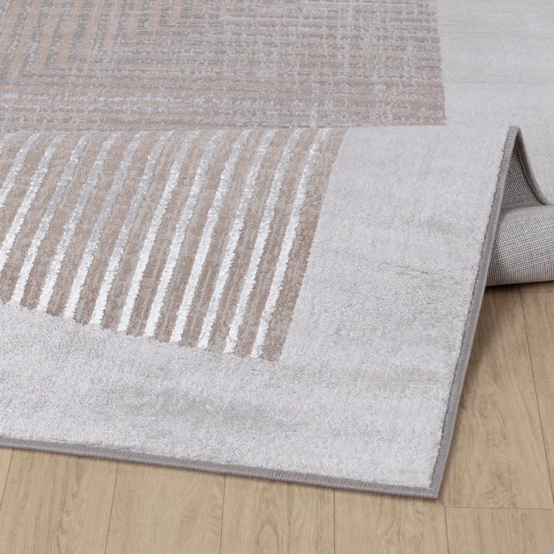 Tapis Scandinave Bohème Gris/Beige Charlestown