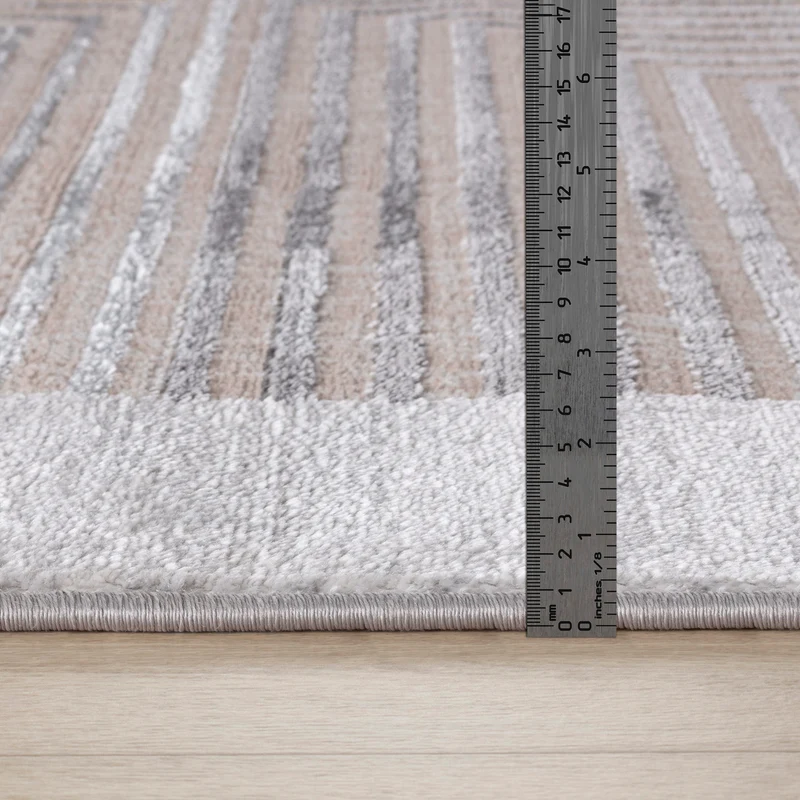 Tapis Scandinave Bohème Gris/Beige Charlestown