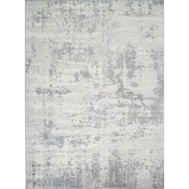 Tapis Abstrait Moderne Gris/Ivoire Dali