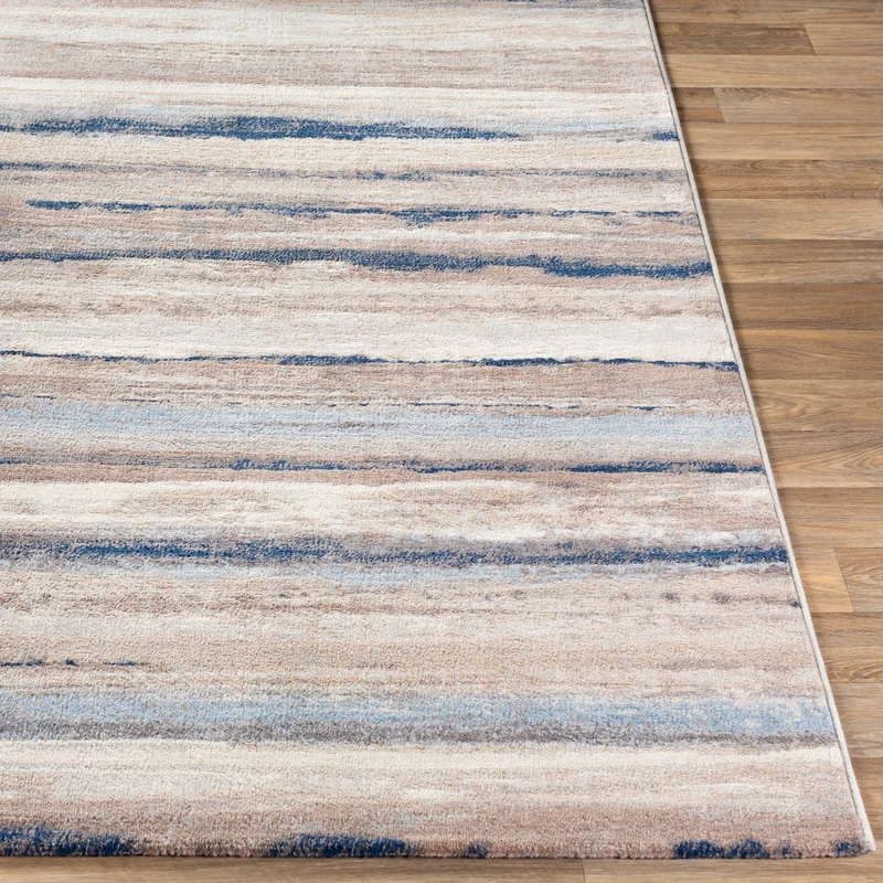 Tapis Scandinave Moderne Blanc/Gris/Bleu Dusel