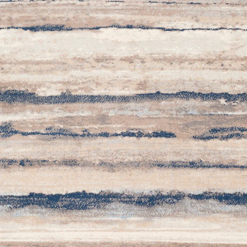 Tapis Scandinave Moderne Blanc/Gris/Bleu Dusel