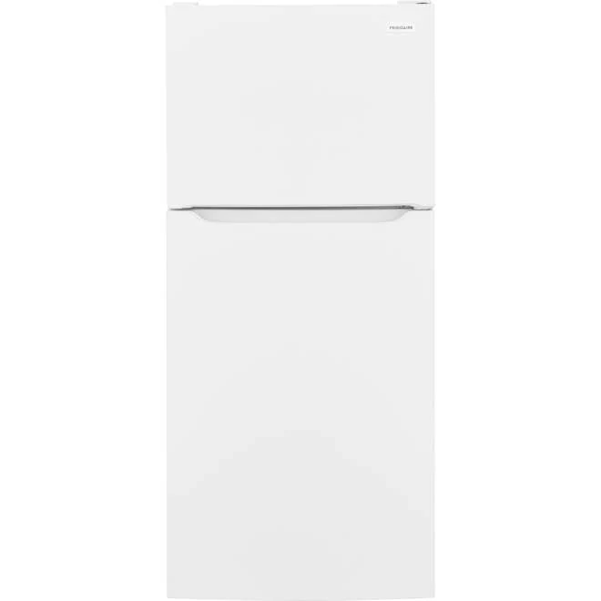 Frigidaire 30'' 18 pi cu. Réfrigérateur à congélateur supérieur Prêt pour le garage - blanc - FFHT1814YW - boîte ouverte