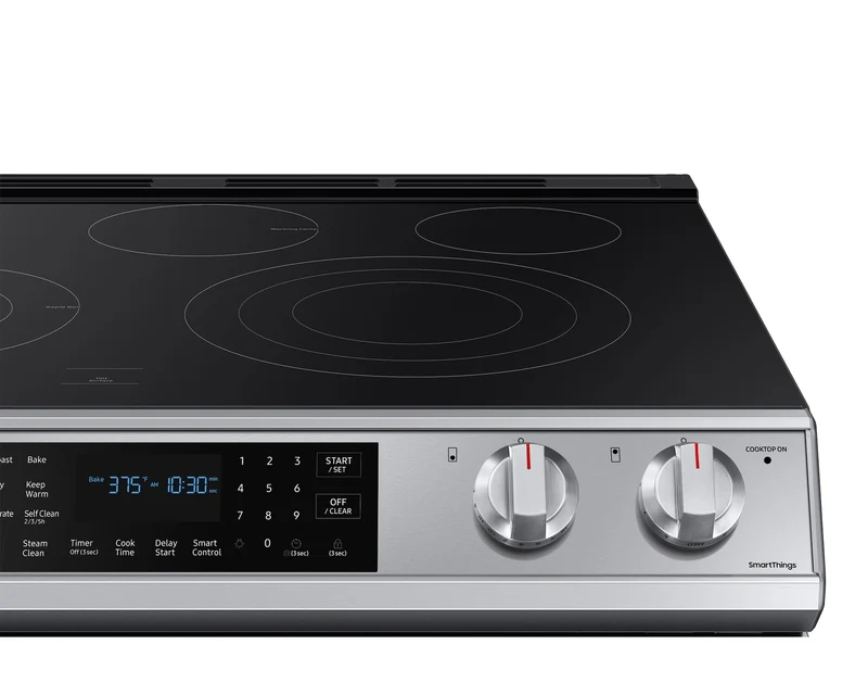 Samsung 30'' 6.3 pi cu Cuisinière - Friteuse à air - Inox - NE63T8511SS/AC - boîte ouverte
