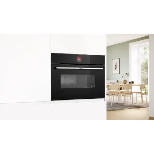 Série 8, Four intégrable compact avec fonction micro-ondes, 60 x 45 cm, Noir BOSCH CMG7241B1