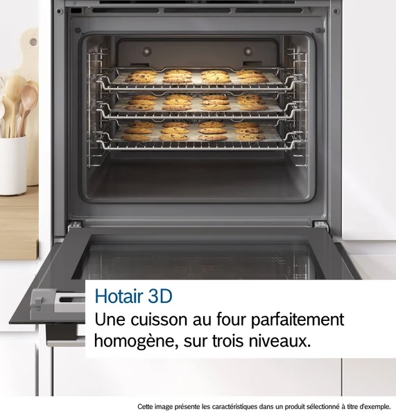 Série 4, Four encastrable, 60 x 60 cm, Inox BOSCH HBA572BS3F