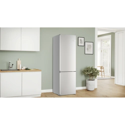 Série 4, Réfrigérateur combiné pose-libre, 203 x 60 cm, Acier brossé anti-traces, Total No Frost BOSCH KGN392I1F