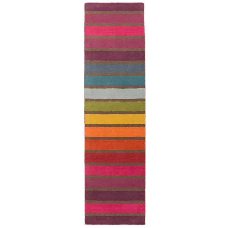 Tapis de couloir en laine Candy Multicolore 60x230cm