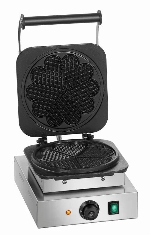 Gaufrier professionnel en fonte pour gaufres Bruxelles ou cœur