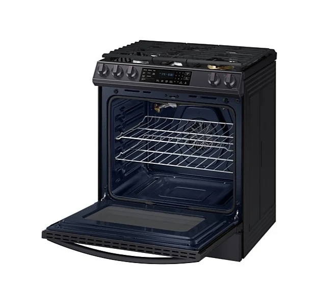 Samsung 29'' 5.1 pi.cu. Cuisinière à Gaz -Inox Noir- NX60T8511SG - Boîte Ouverte
