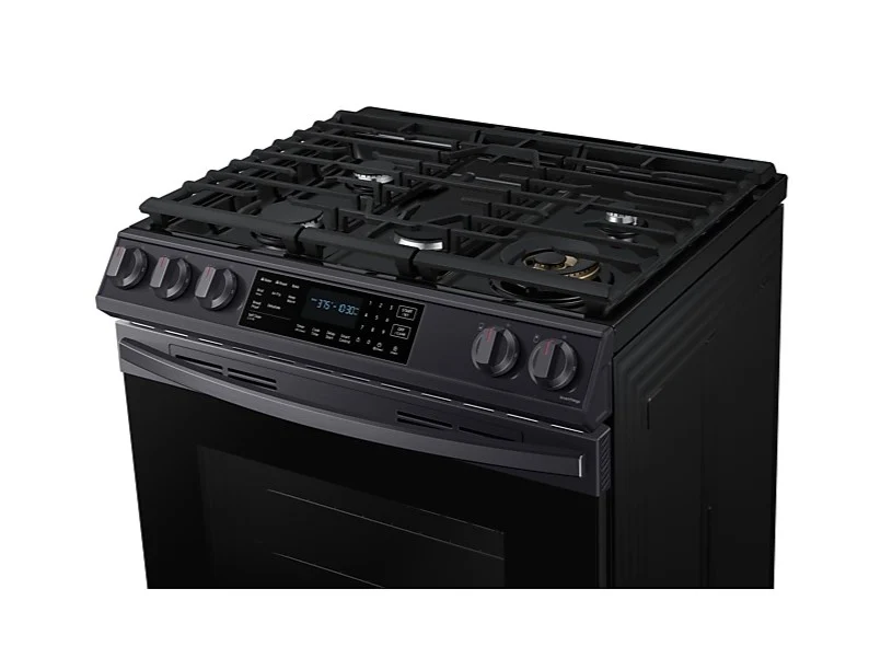 Samsung 29'' 5.1 pi.cu. Cuisinière à Gaz -Inox Noir- NX60T8511SG - Boîte Ouverte