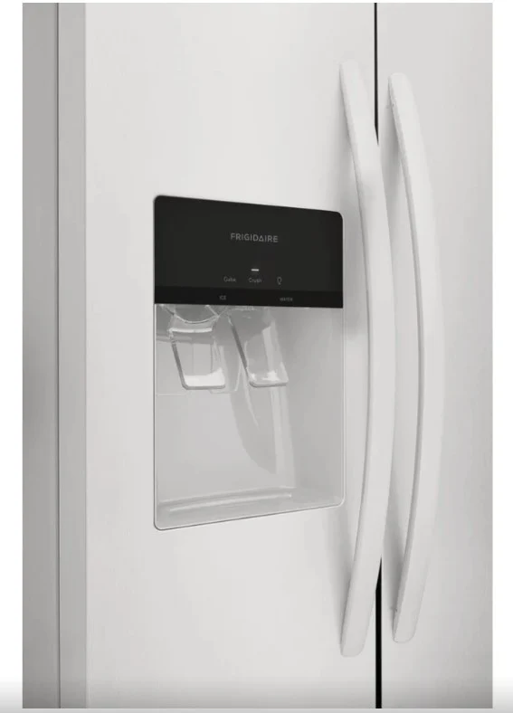 Frigidaire 33" 22.2 pi cu Réfrigérateur côte-à-côte - blanc- FRSS2323AW- Boîte Ouverte