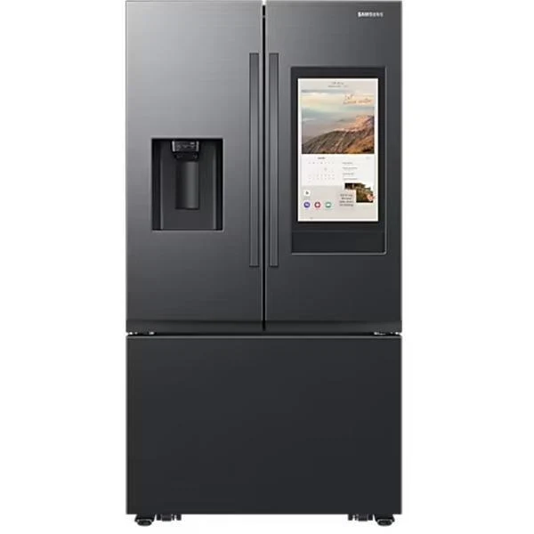 Samsung 36" 30 pi.cu - Réfrigérateur Family Hub à 3 battants - Wifi - Inox Noir - RF32CG5900MTAC - Boîte Ouverte