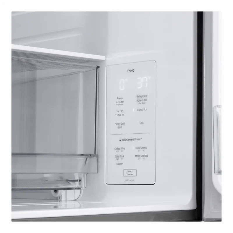 LG 36'' 29 pi.cu - Réfrigérateur à Porte françaises - LF29S8330S - Inox - Boîte Ouverte
