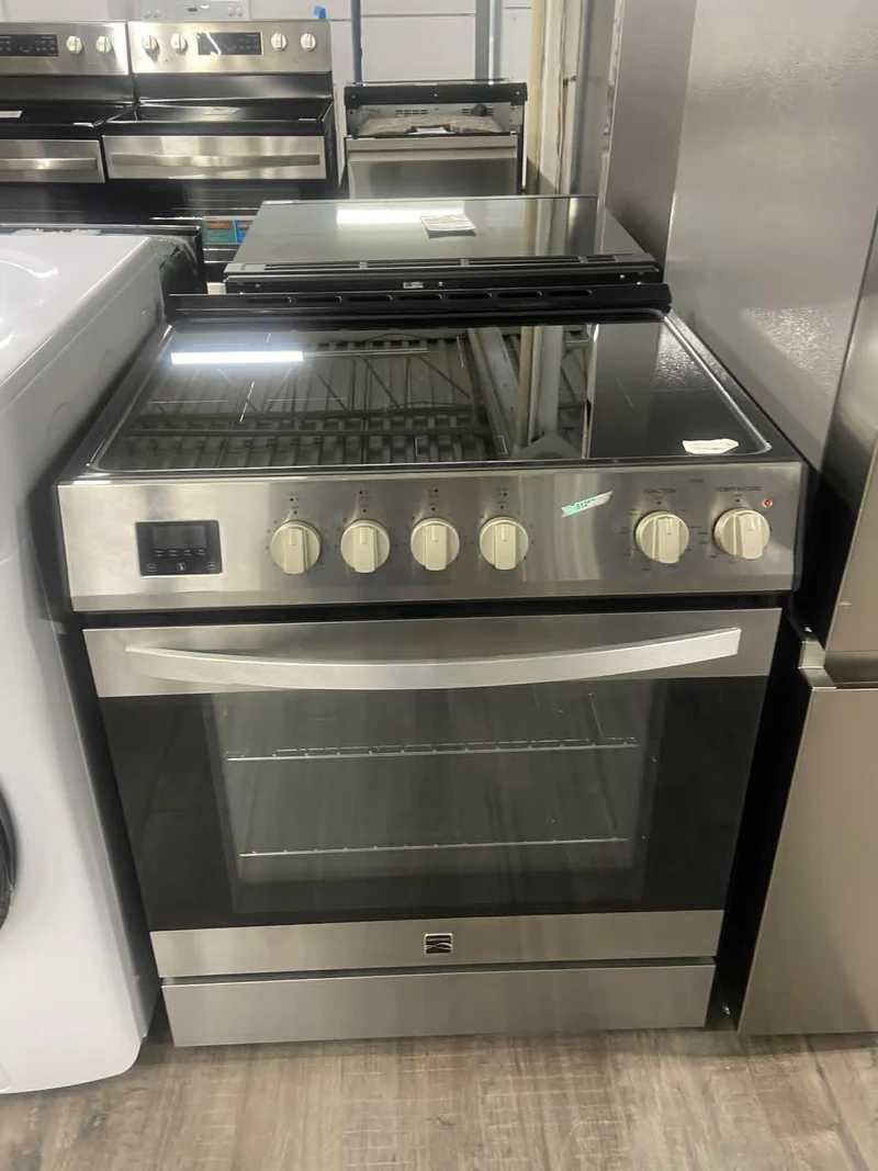 Kenmore 30'' 5.0 pi cu Cuisinière induction - convection - friture à air - autonettoyant vapeur - inox - 22-96873 - boîte ouverte