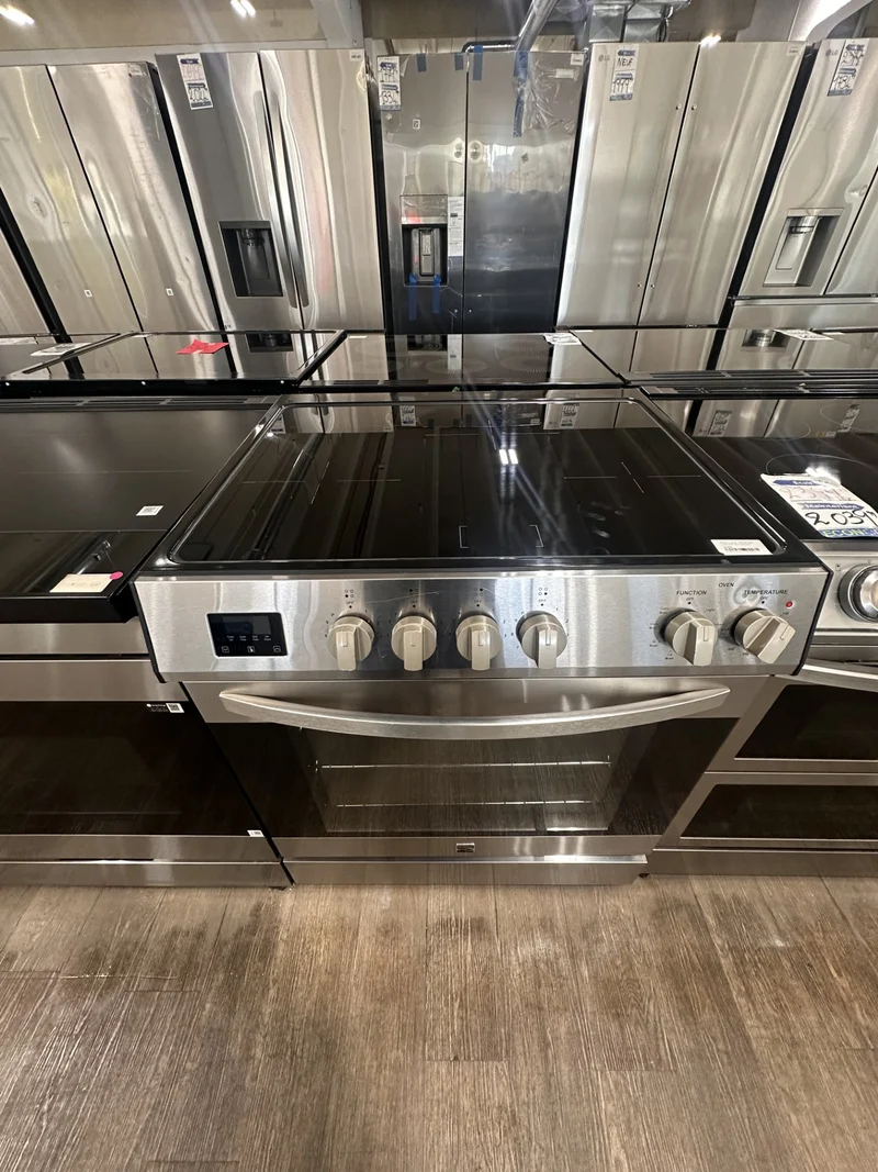 Kenmore 30'' 5.0 pi cu Cuisinière induction - convection - friture à air - autonettoyant vapeur - inox - 22-96873 - boîte ouverte