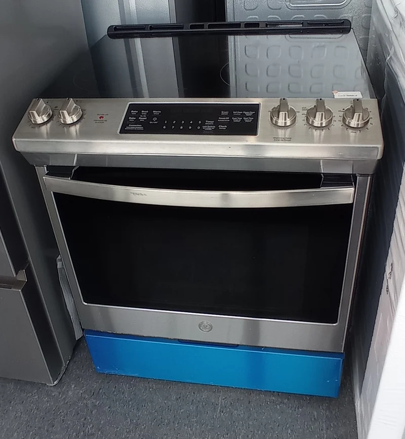 GE 30 po cuisinière électrique - encastrée - inox - JCS840SMSS - boîte ouverte