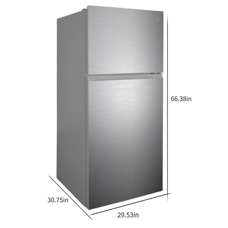 Kenmore 30 po 18.2 pi cu Réfrigérateur - résistant aux empreintes digitales - Inox - 46-62315 - Boîte ouverte