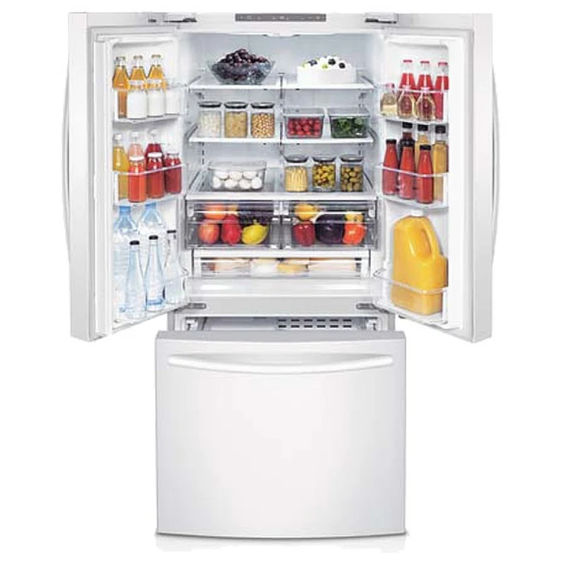 Samsung 30 po réfrigérateur à portes françaises - 3 portes - Blanc - Reconditionné