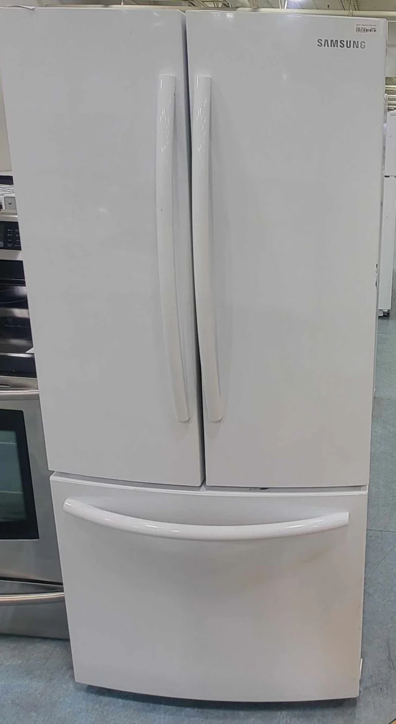 Samsung 30 po réfrigérateur à portes françaises - 3 portes - Blanc - Reconditionné