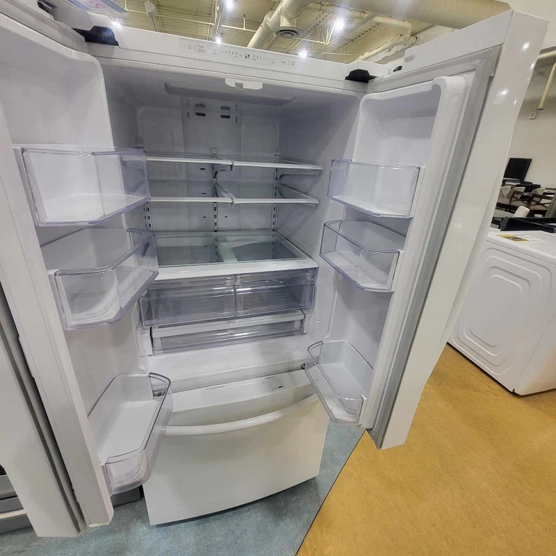 Samsung 30 po réfrigérateur à portes françaises - 3 portes - Blanc - Reconditionné