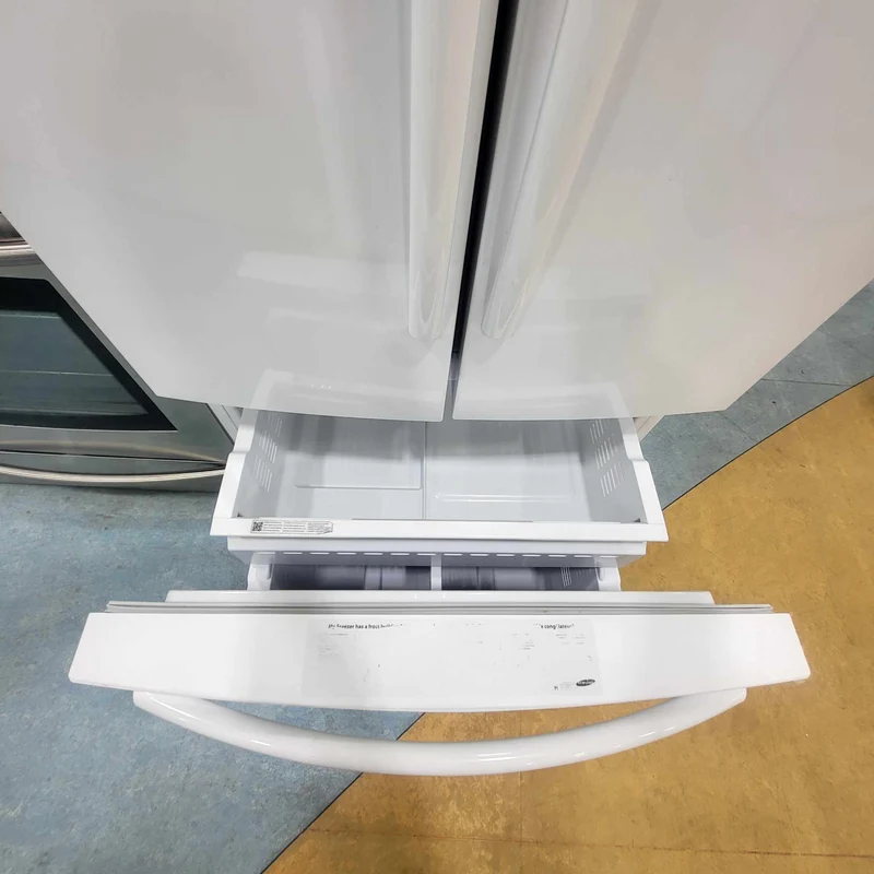 Samsung 30 po réfrigérateur à portes françaises - 3 portes - Blanc - Reconditionné